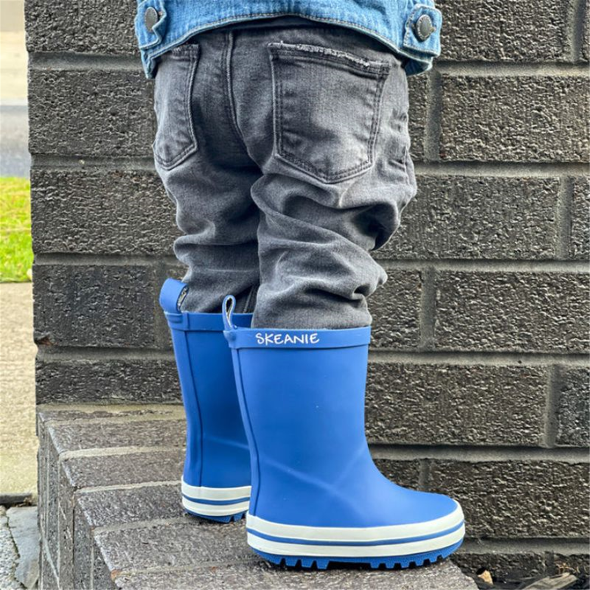Kids Skeanie Gumboots - Blue