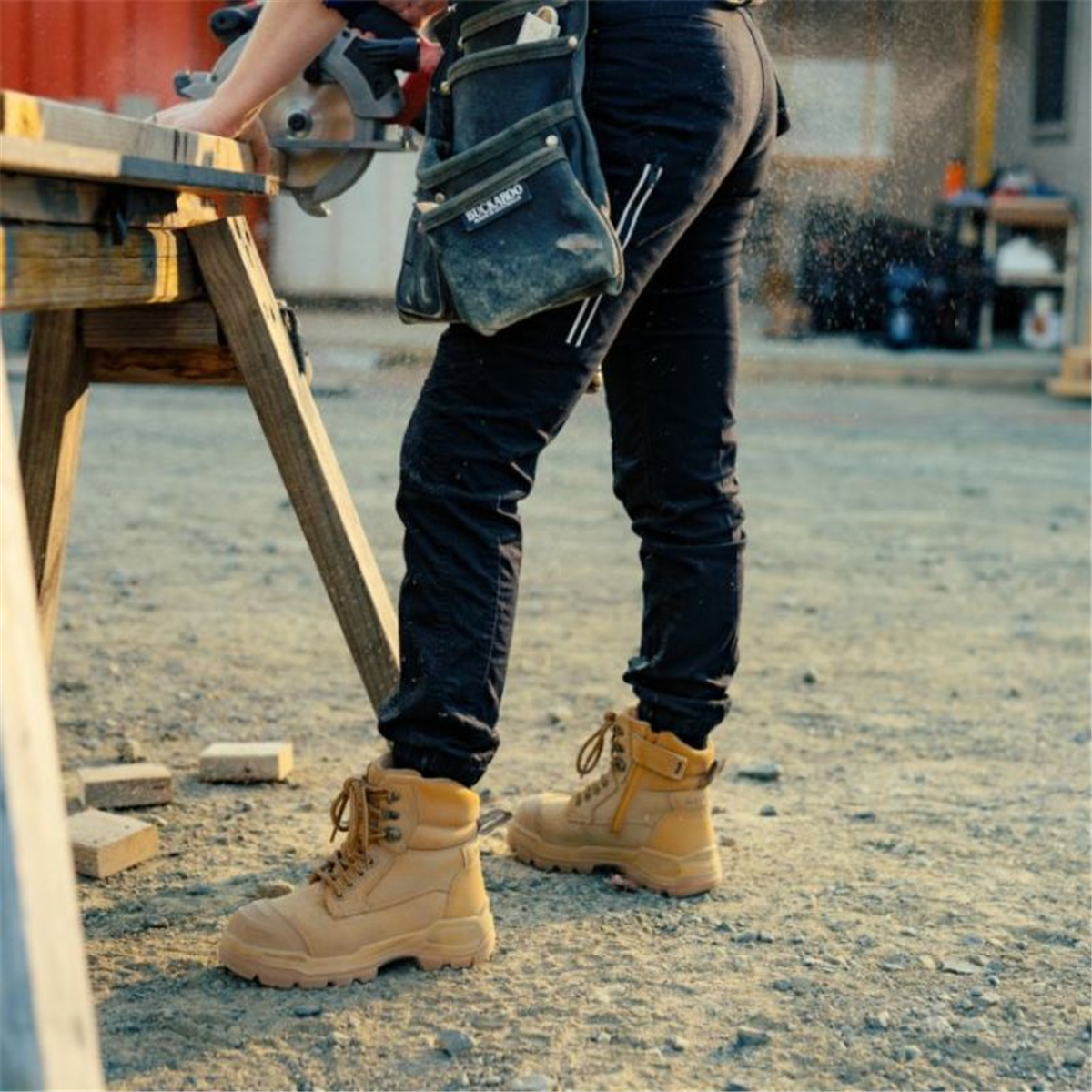 Blundstone Rotoflex Steel 9060 Zip/Lace Wheat