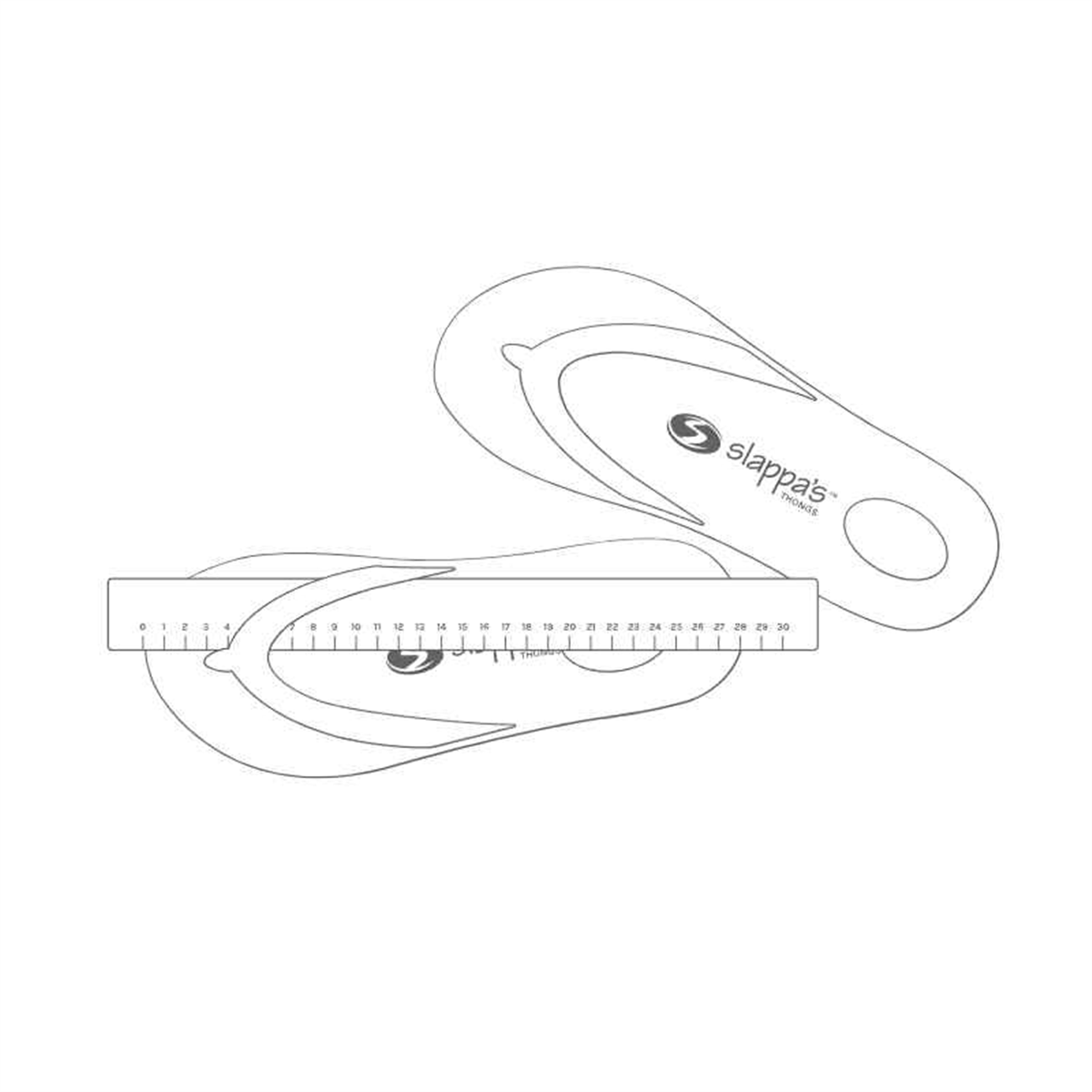 Slappa's Thongs - Silver Grey