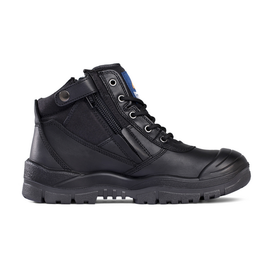 Mongrel 461020 Zip Sider Safety Boot - Black