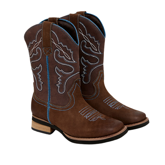 Baxter Youth Western Boots - Brown