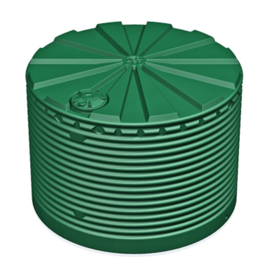 Team Poly 22,500 Litre Tall Round Rainwater Tank