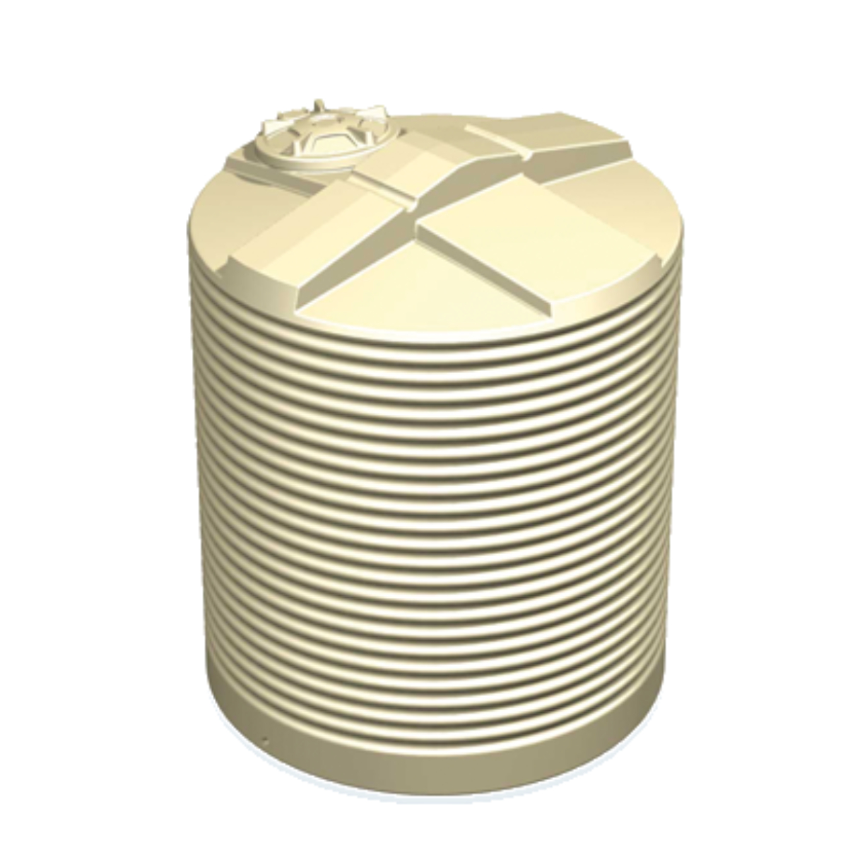 Team Poly 4,500 Litre Tall Round Rainwater Tank
