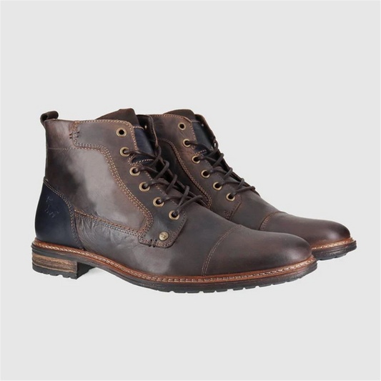 Wild Rhino Clifton Lace-up Boot - Dark Brown
