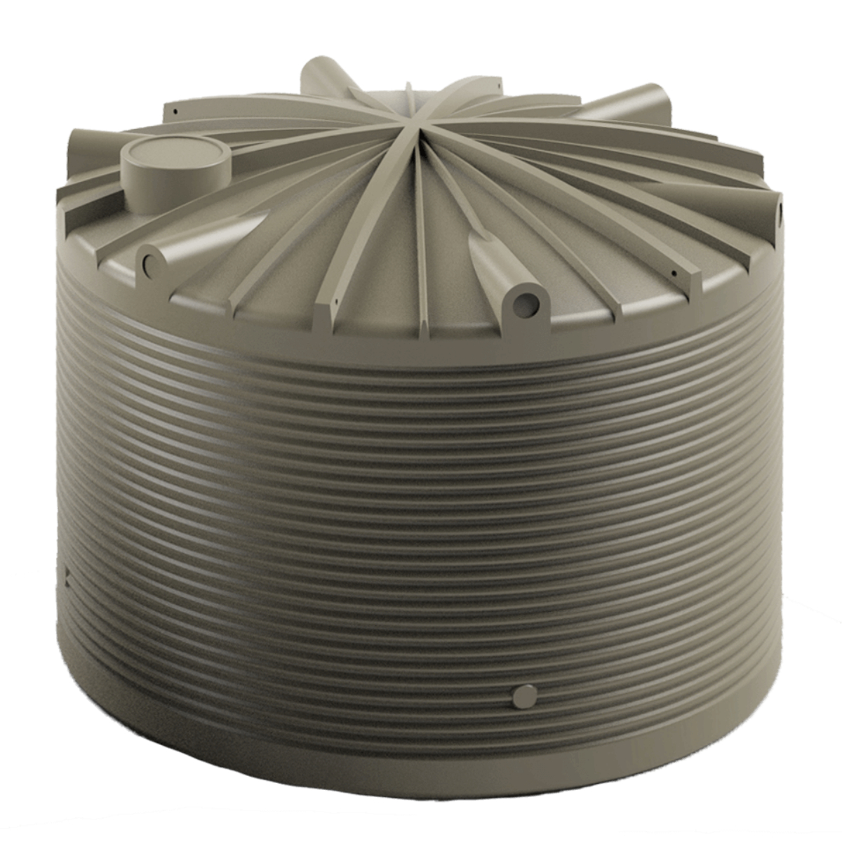 Team Poly 22,500 Litre Hybrid Round Rainwater Tank