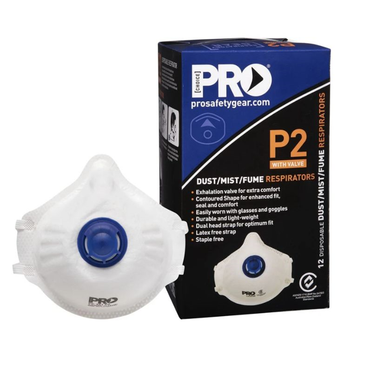ProChoice PC321 P2 Valved Respirator 12pk