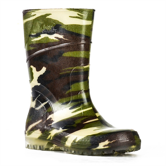 Kids Bubblegummer Gumboots - Green Camo