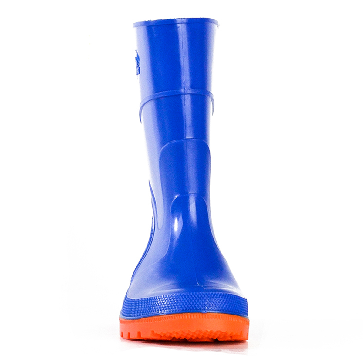 Kids Bubblegummer Gumboots - Cobalt/Orange