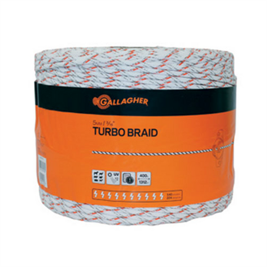 Gallagher 5mm Turbo Equine Braid - 400m