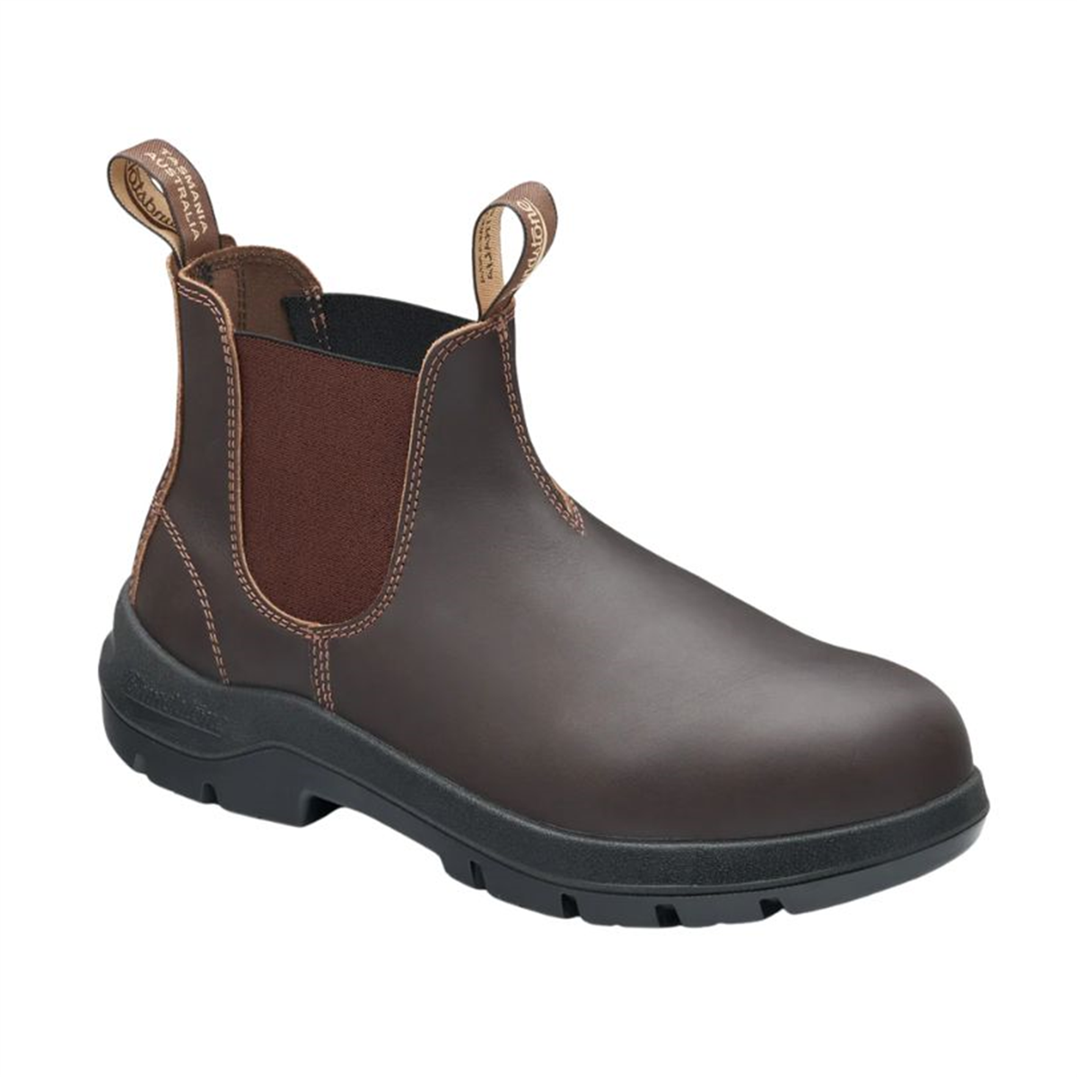 brown leather Blundstone 710 Chelsea work boot
