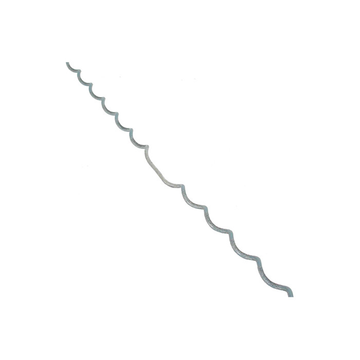A metallic, spiral-shaped Gallagher Spiralfast Wire Joiner with a gritted coating, designed to wrap around and secure fencing wire by hand