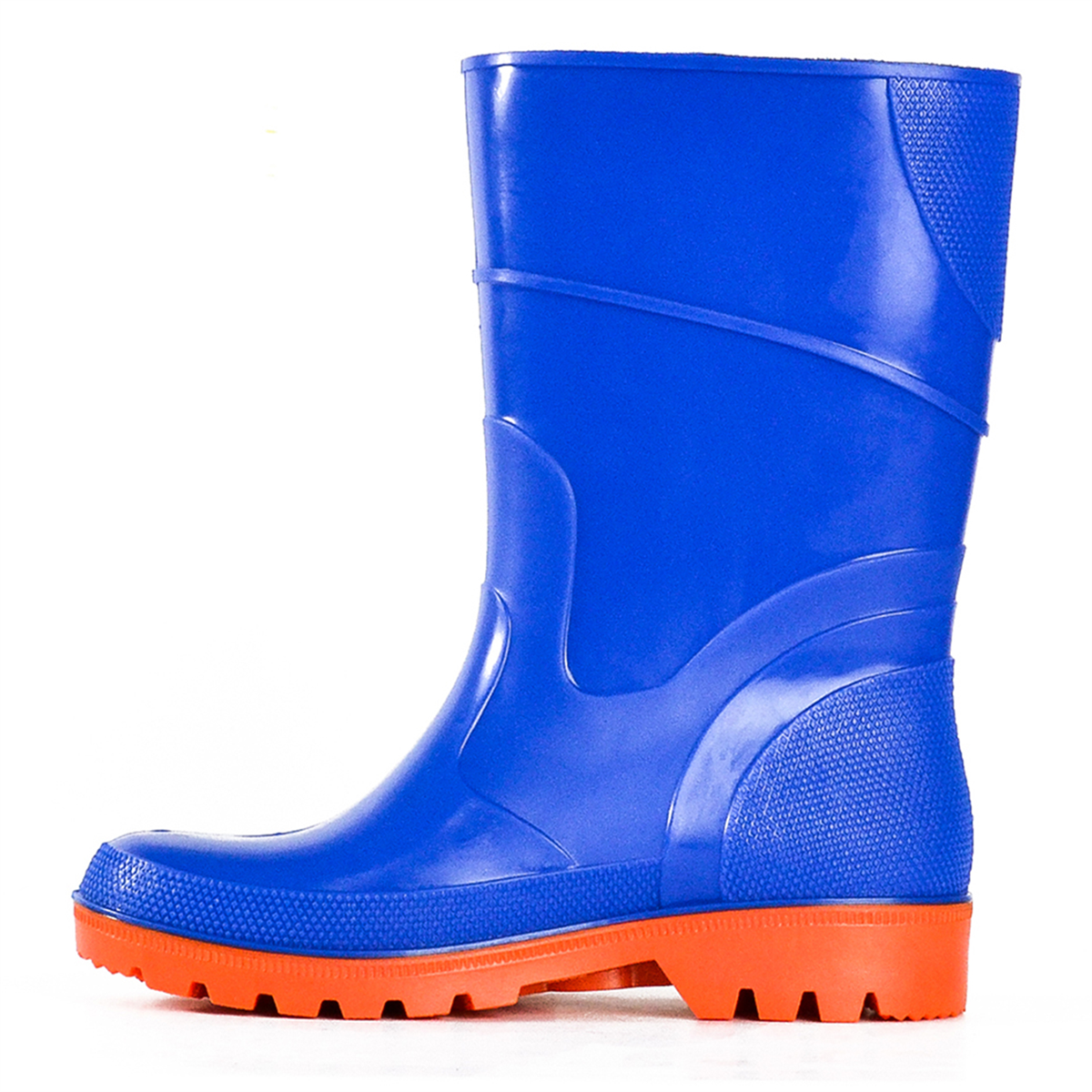 Kids Bubblegummer Gumboots - Cobalt/Orange