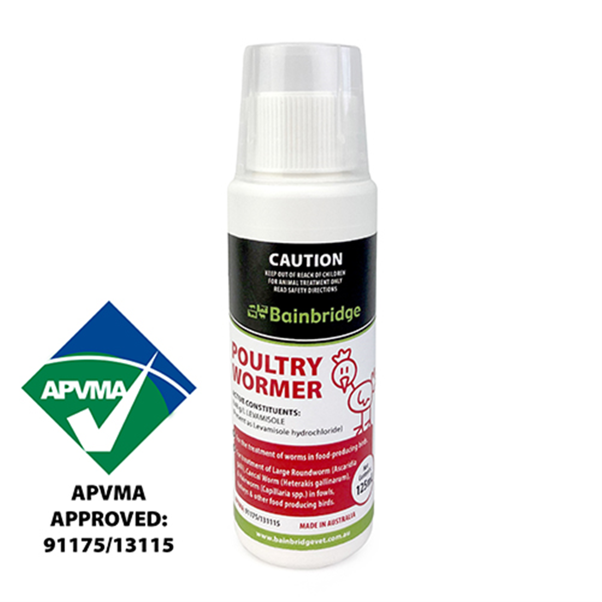 Bainbridge Poultry Wormer - 125ml