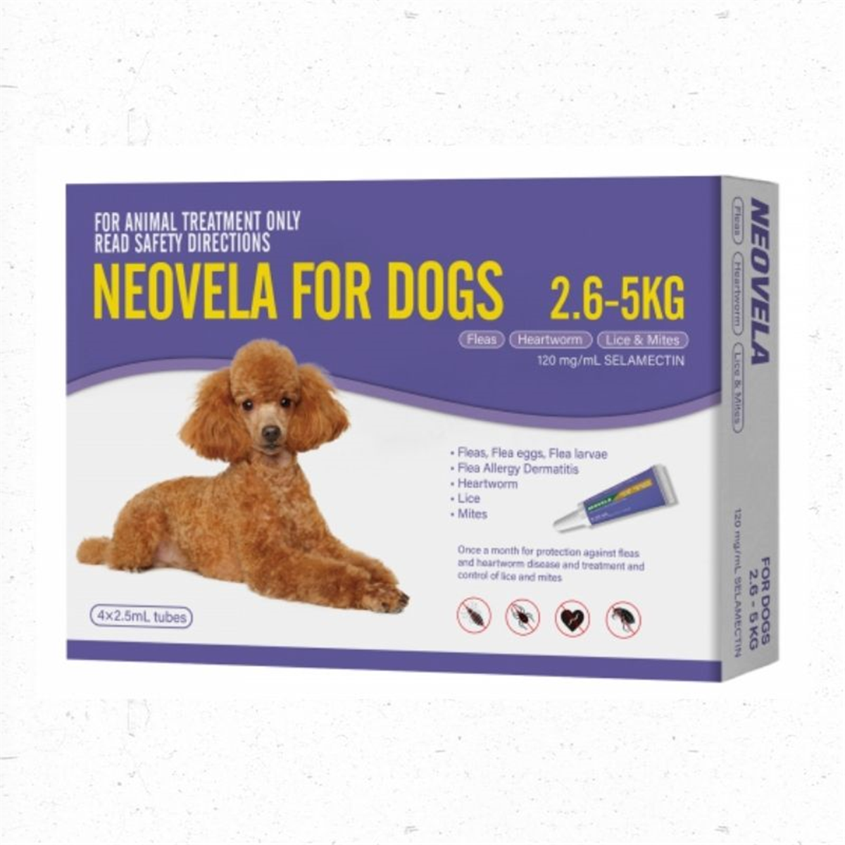 Neovela for Dogs 2.5 - 5kg - Purple